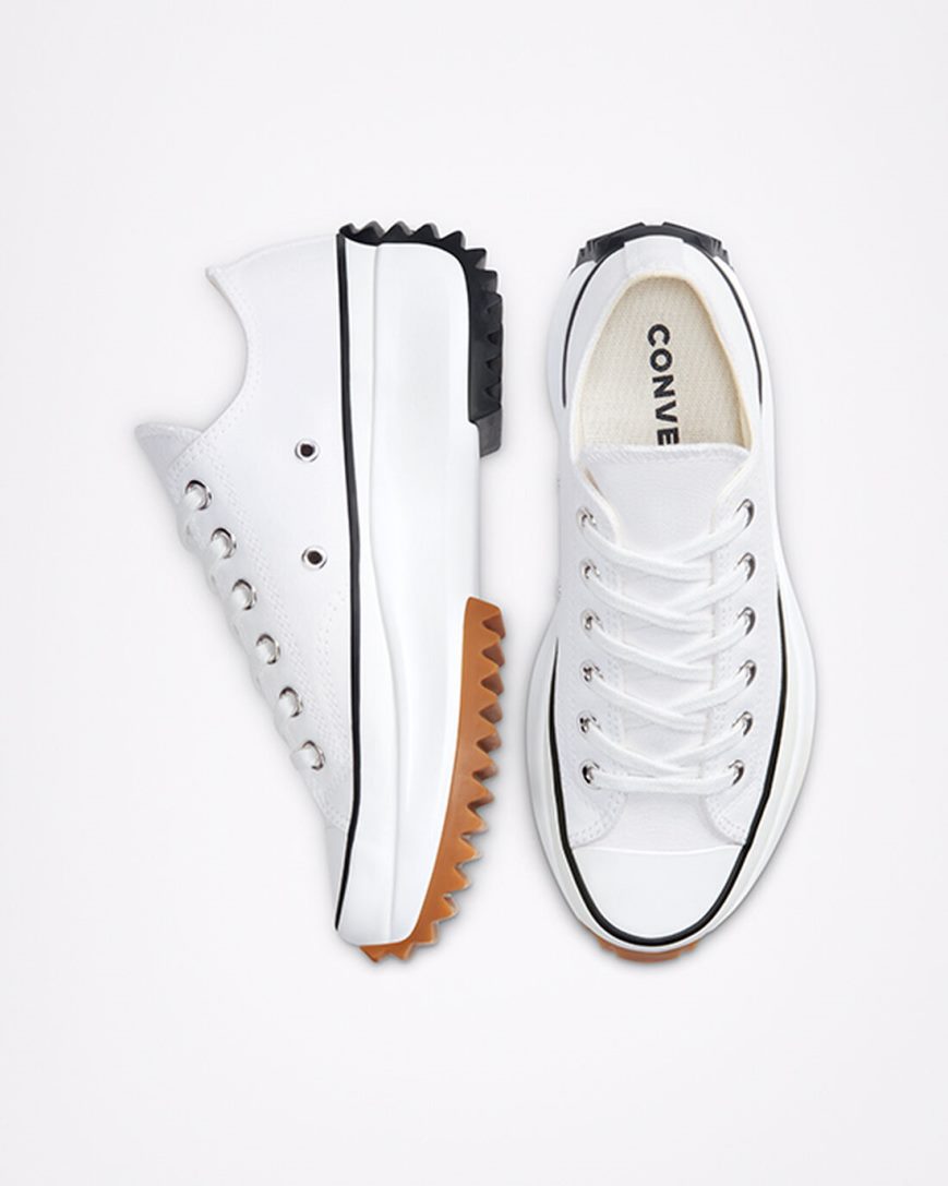 Women's Converse Run Star Hike Low Top Platform Shoes White / Black | AU 08534I